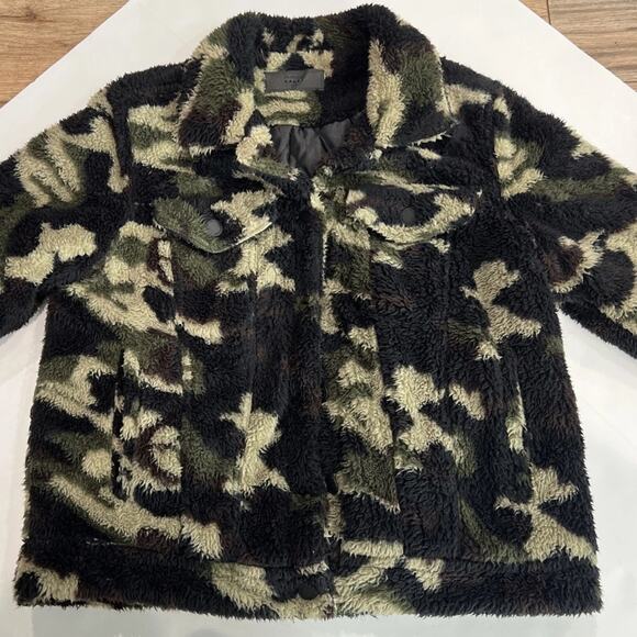 Blank nyc camo fleece Sherpa jacket - Picture 3 of 5